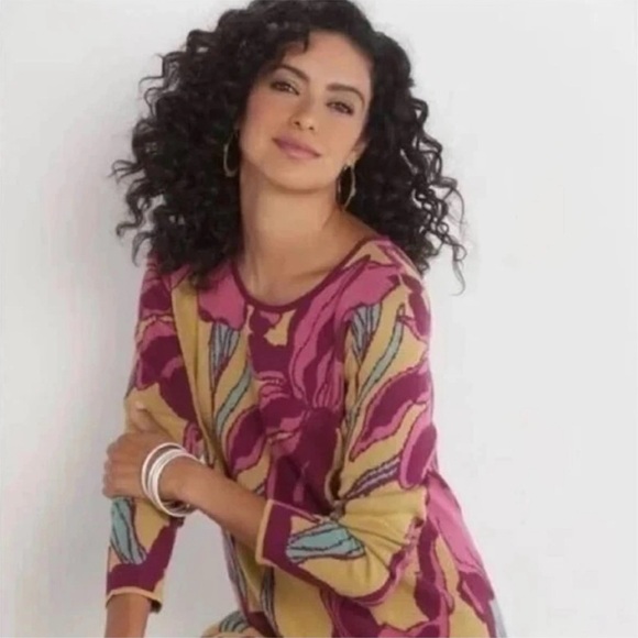 Soft Surroundings Sweaters - Soft Surroundings Belloza Crewneck Tunic Sweater